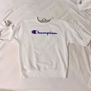 white champion crew neck